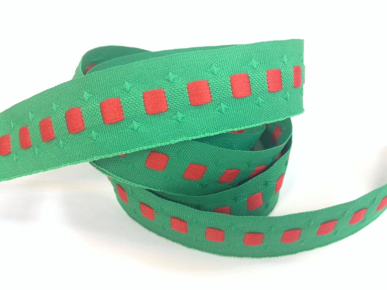 綠紅方磚提花/15mm