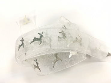 奔跑麋鹿/網紗銀箔/22mm