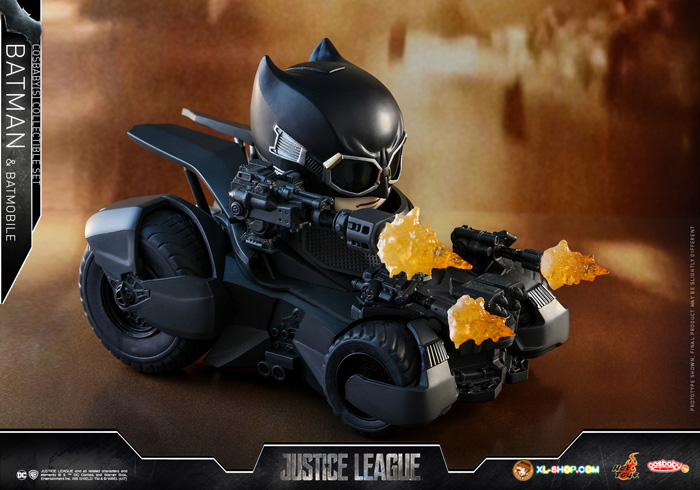 Hot Toys Justice League Batman & Batmobile Cosbaby