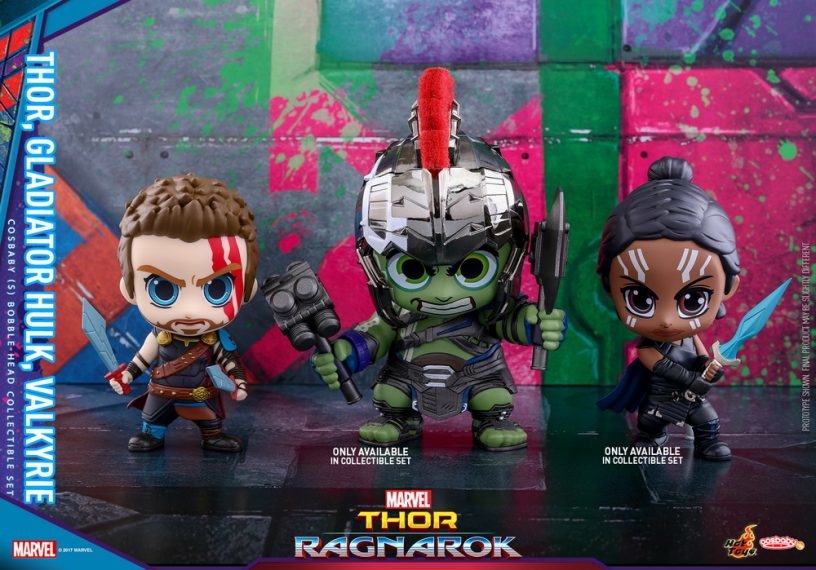 Hot Toys Thor Ragnarok Hulk Valkyrie Thor Cosbaby