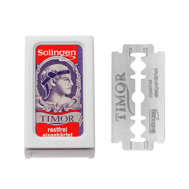 德國 Timor - 雙面刮鬍刀片（10片裝 / 通用傳統復古雙刃安全刮鬍刀）