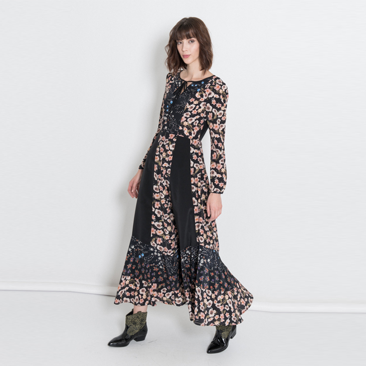 【SILVIAN HEACH】花版拼接長洋裝