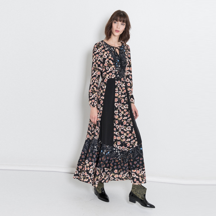 【SILVIAN HEACH】花版拼接長洋裝