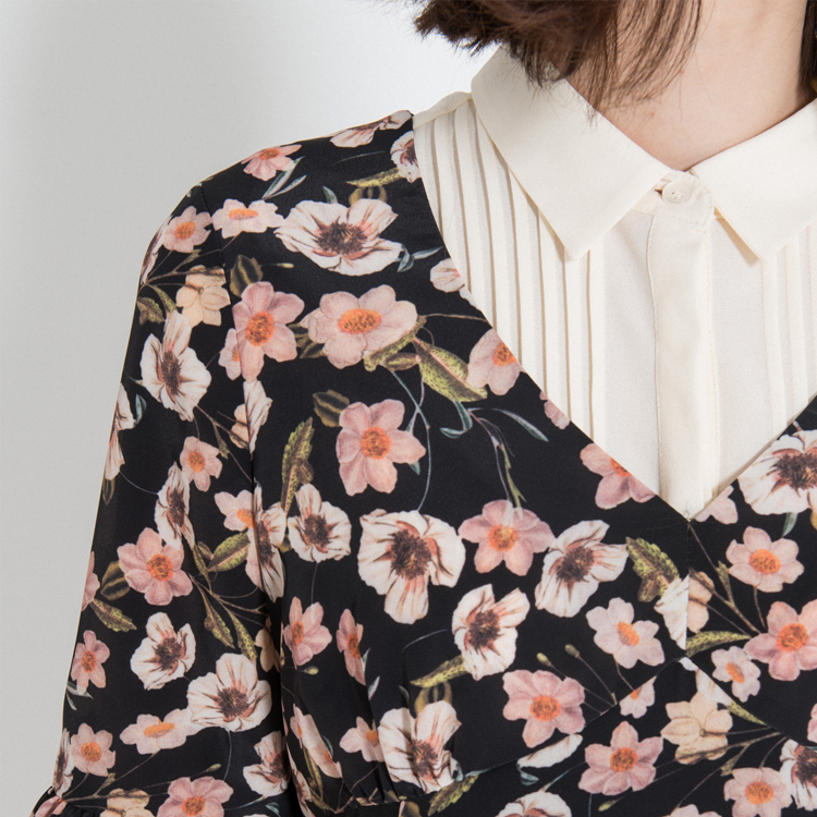 【SILVIAN HEACH】花版拼接短洋裝