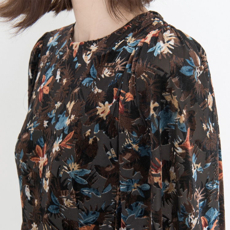 【SILVIAN HEACH】植絨印花短洋裝