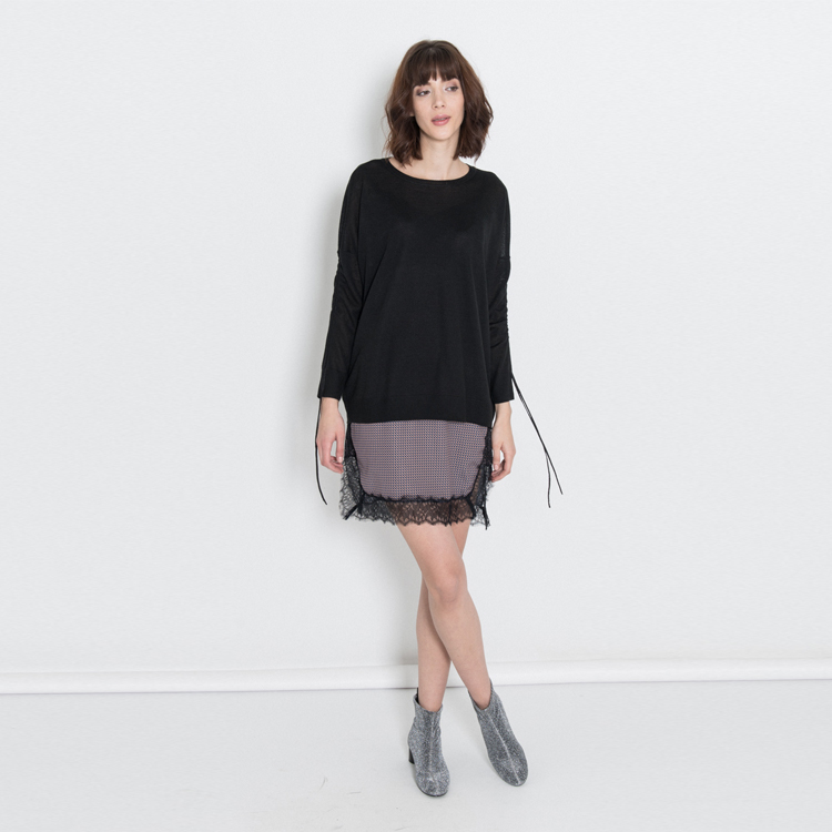 【SILVIAN HEACH】兩件式馬賽克短洋裝和長袖針織衫