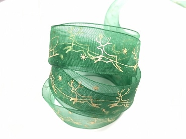 夜空麋鹿/網紗金銀箔/22mm