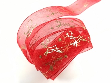 夜空麋鹿/網紗金銀箔/22mm