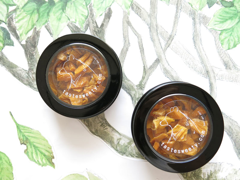 黑熊款金屬小圓盒小巧水果乾