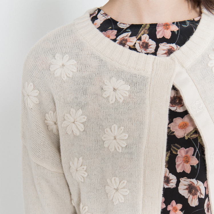 【SILVIAN HEACH】毛線花花針織外套