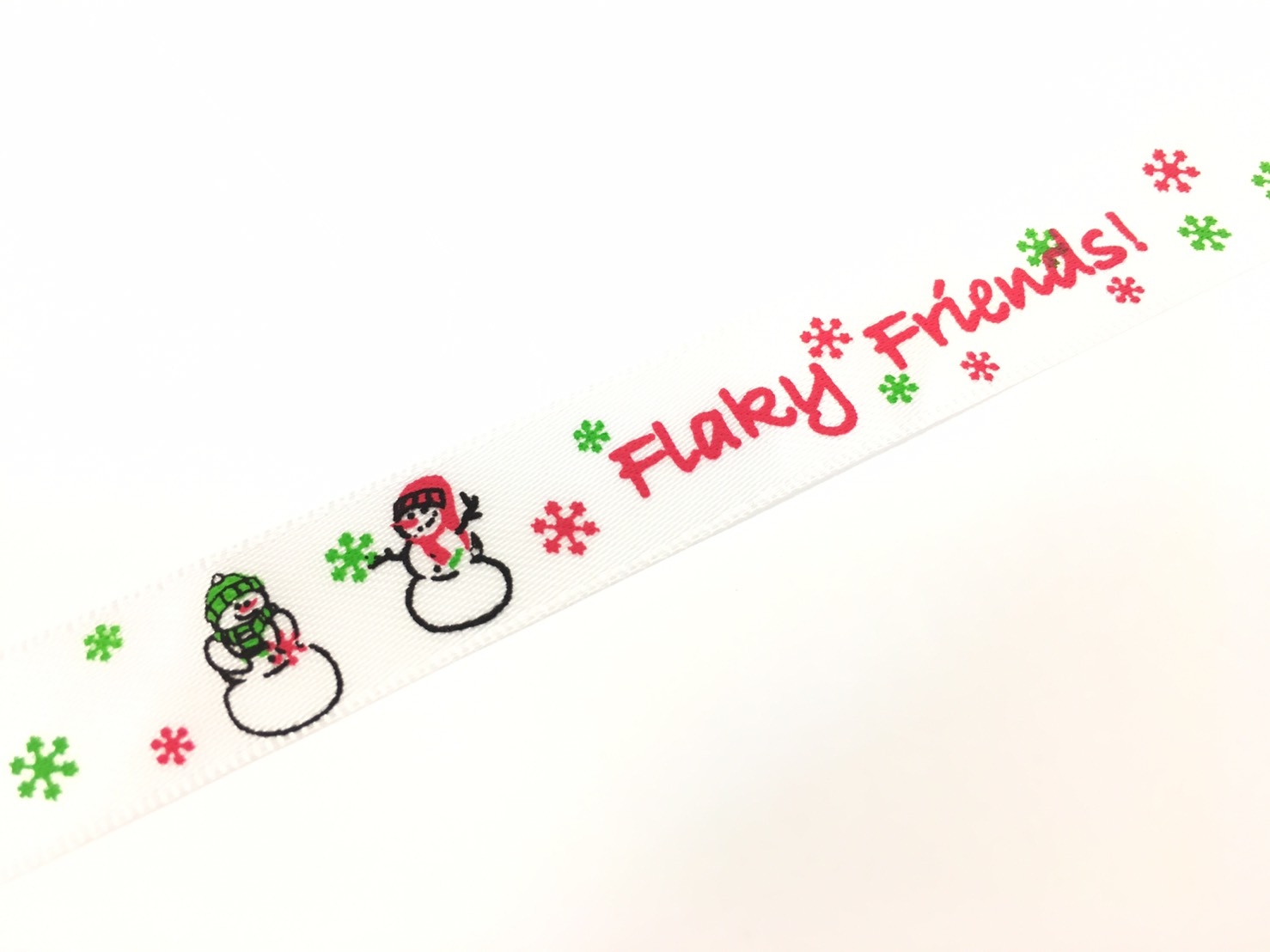 雪人朋友/緞面/15mm