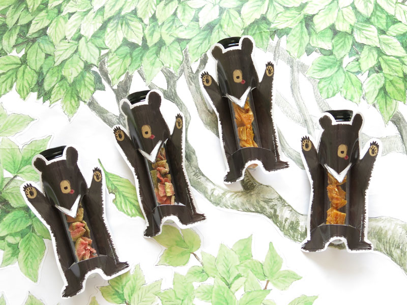 黑熊造型試管小巧水果乾