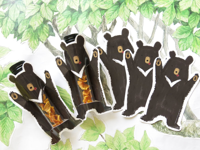 黑熊造型試管小巧水果乾