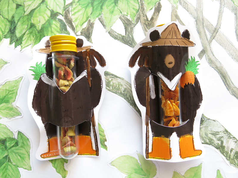 農夫熊造型試管小巧水果乾