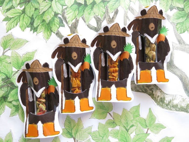 農夫熊造型試管小巧水果乾