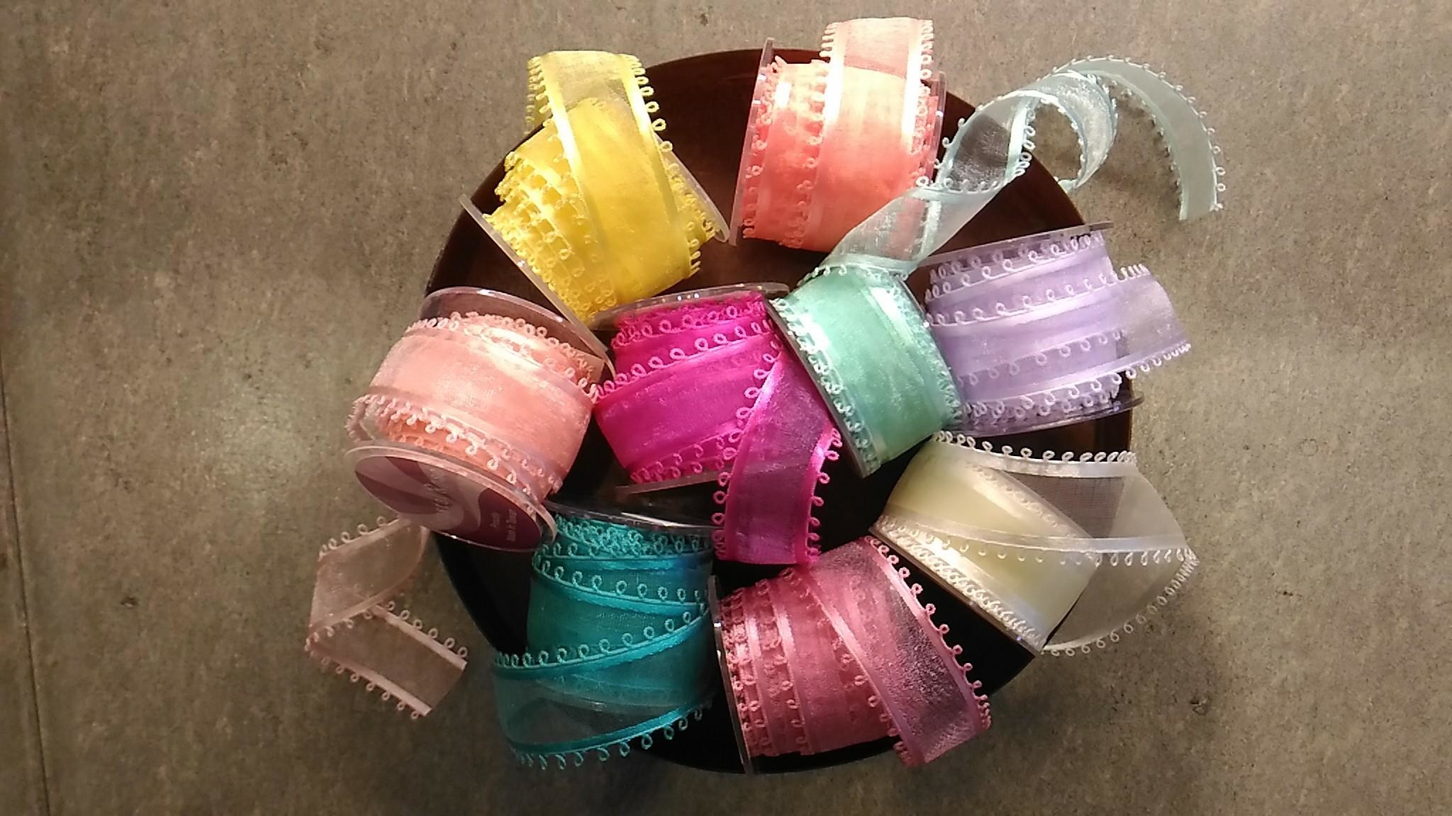 雙邊小圈透光網紗/22mm