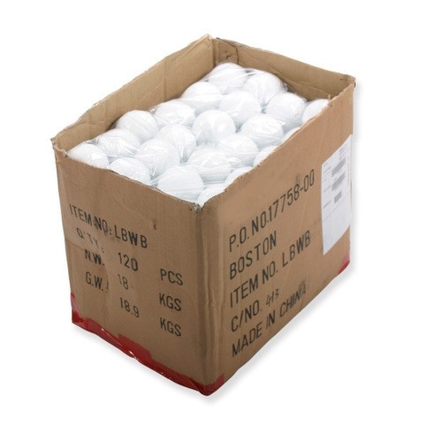 Case of 100 white lacrosse balls