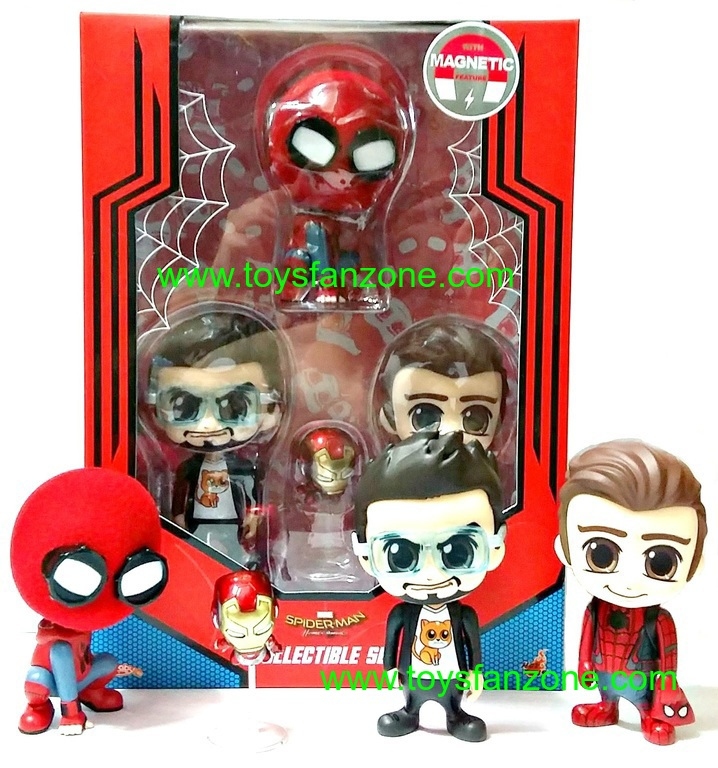 Hot Toys Spiderman Peter Parker Tony Stark Mark Cosbaby