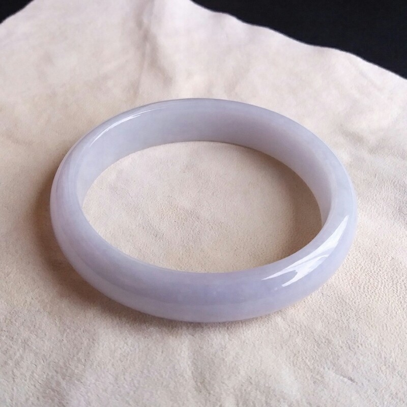 J755 冰紫羅蘭貴妃玉鐲 51.4mm (1.38)