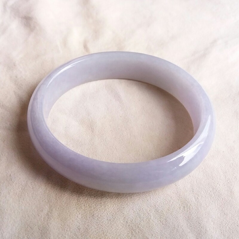 冰紫羅蘭貴妃玉鐲 51.8mm, 天然翡翠A玉, 緬甸玉, Jade, Jadeite