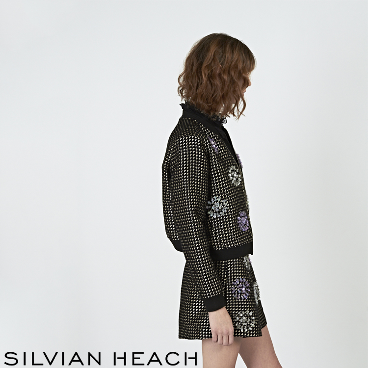 【SILVIAN HEACH】鑽飾格紋運動外套