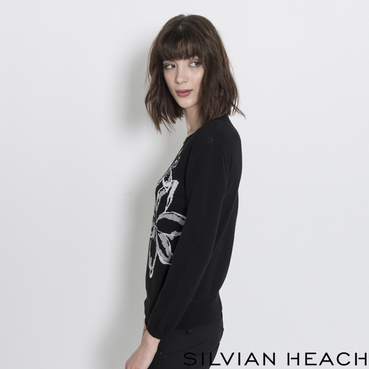 【SILVIAN HEACH】針織緹花長袖衫