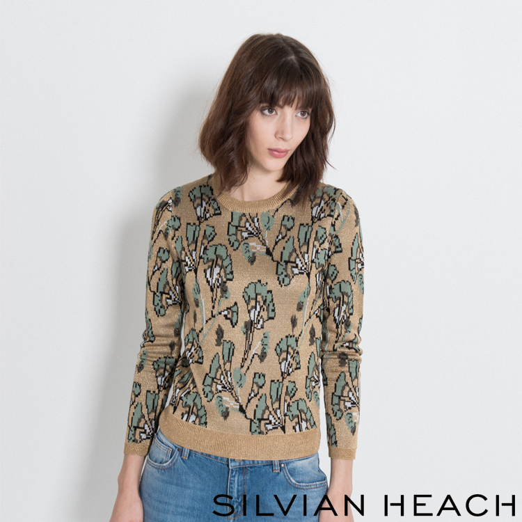 【SILVIAN HEACH】秋風花版長袖針織衫