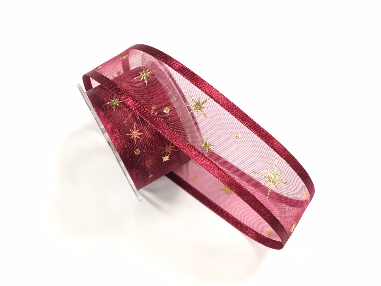 金箔光芒星星/緞邊雪紗/25mm/瑞士設計
