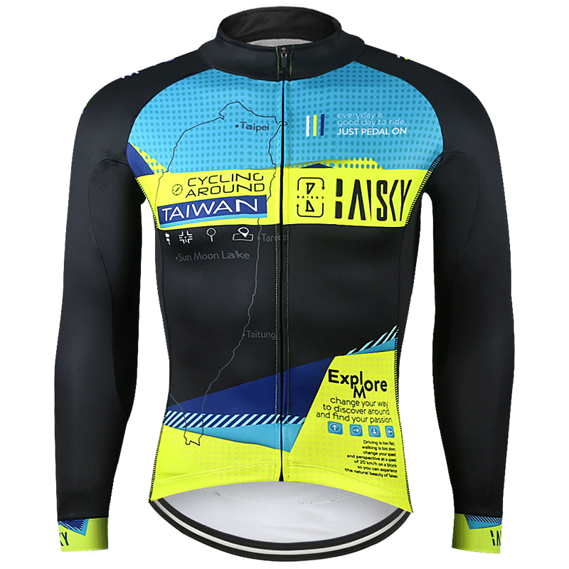 男款抓絨長車衣 環島