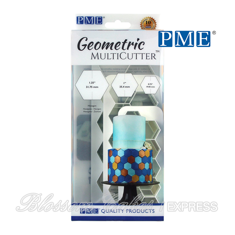 PME Geometric MultiCutters - Hexagon - S/M/L, Set of 3