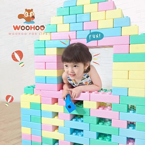 FantasBrick 大型搖搖軟積木 WOOHOO - 120pcs