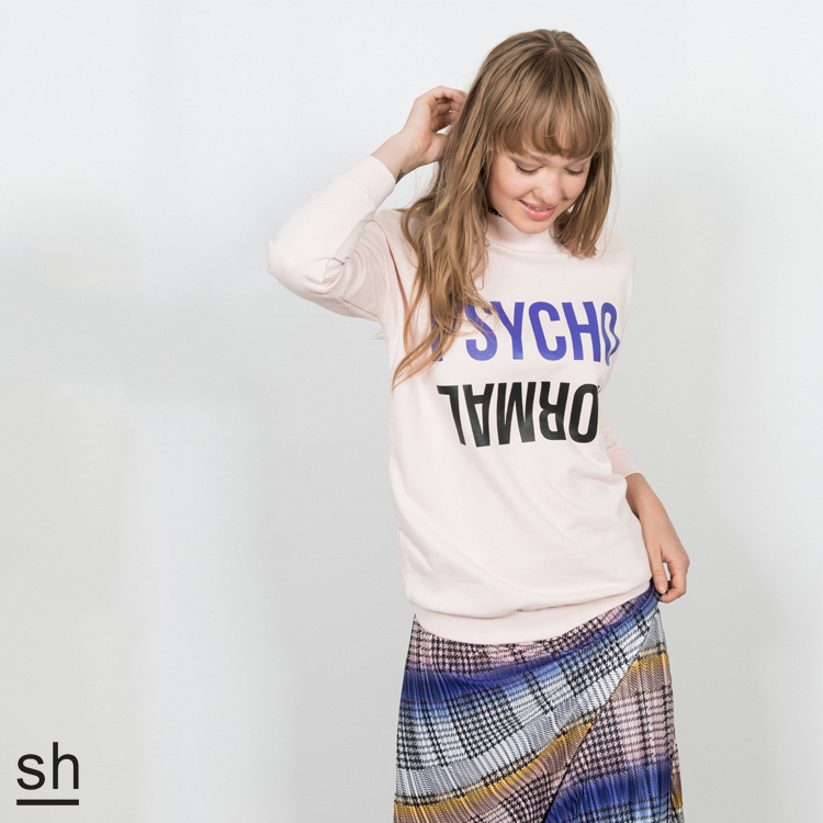 【SH】PSYCHO & NORMAL小高領大學T