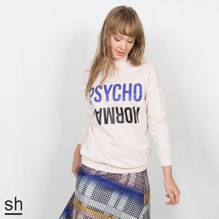 【SH】PSYCHO & NORMAL小高領大學T