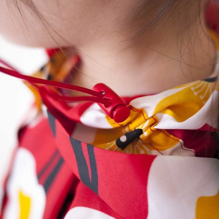 小紅帽花朵糖果紅色兒童雨衣