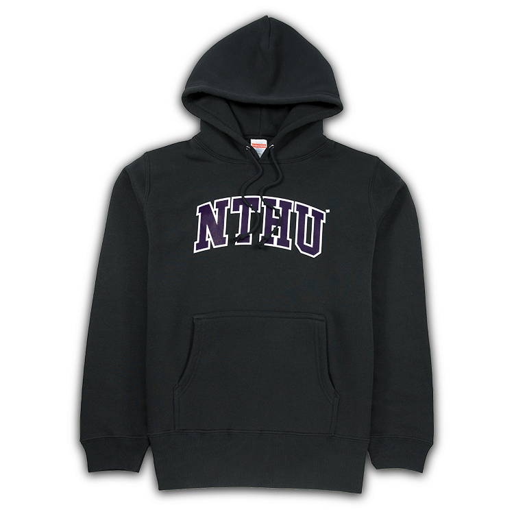 United Athle® 清華大學雙色框帽T（黑色）