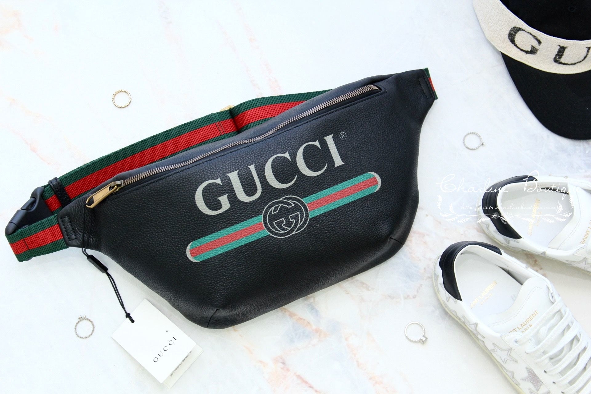 Gucci Print leather belt bag - BrandConscious Authentics
