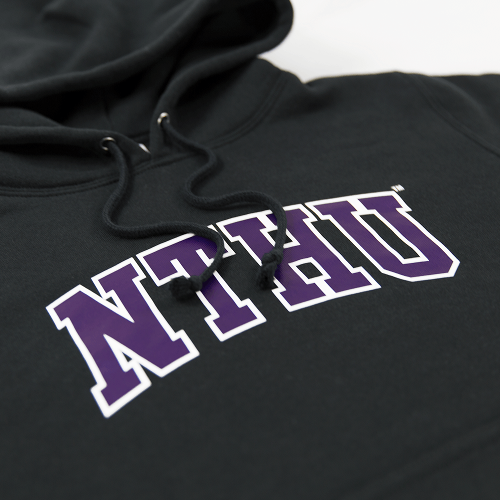 United Athle® 清華大學雙色框帽T（黑色）