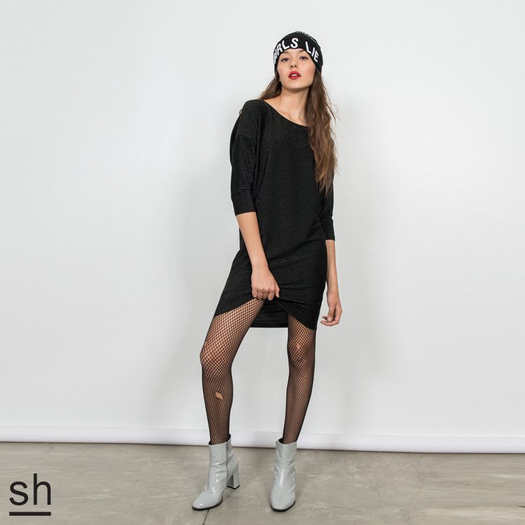 【SH】金蔥混紡針織一件式洋裝