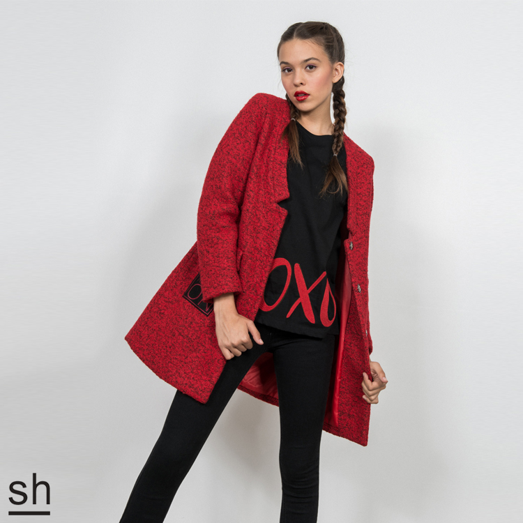 【SH】普拉多大道羊毛混紡長大衣