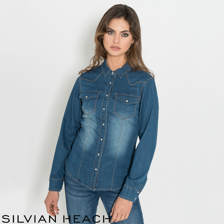 【SILVIAN EHACH】經典款牛仔襯衫