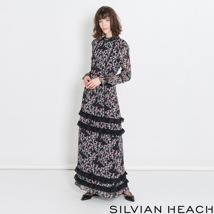 【SILVIAN EHACH】植物花版長洋裝