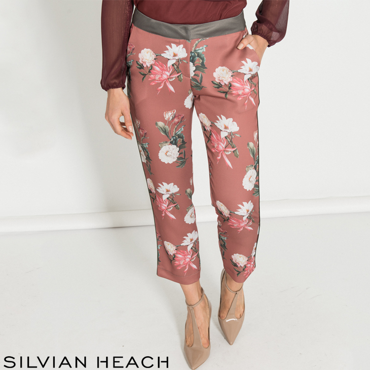 【SILVIAN EHACH】長春紅花版長褲