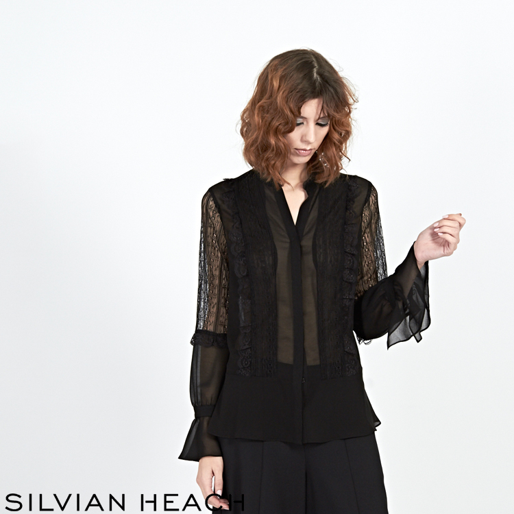 【SILVIAN EHACH】紗質長袖上衣