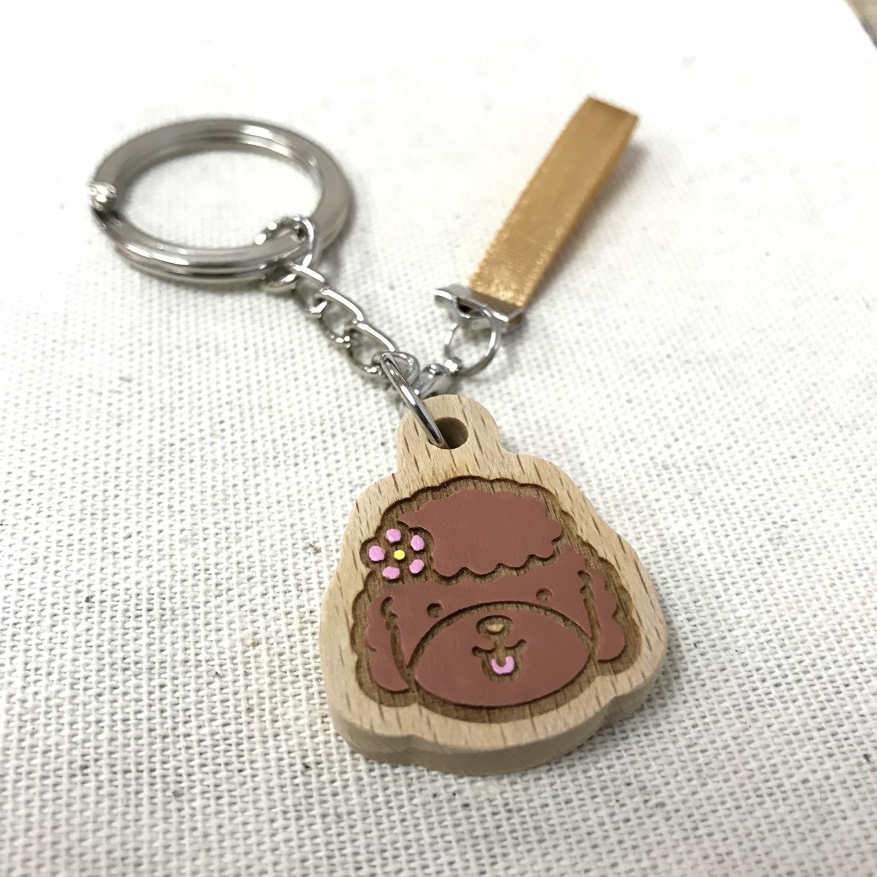 原木實木鑰匙扣