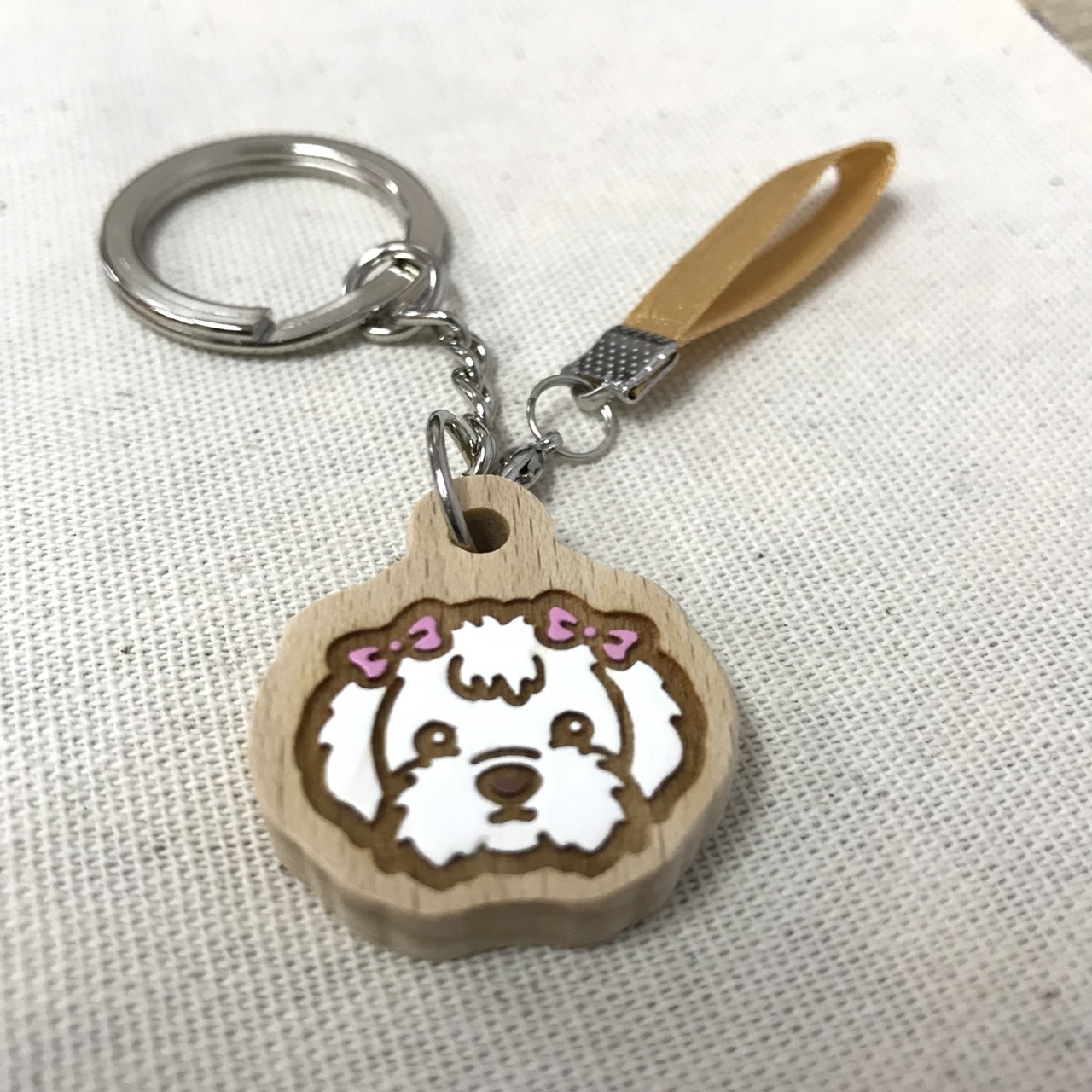 原木實木鑰匙扣