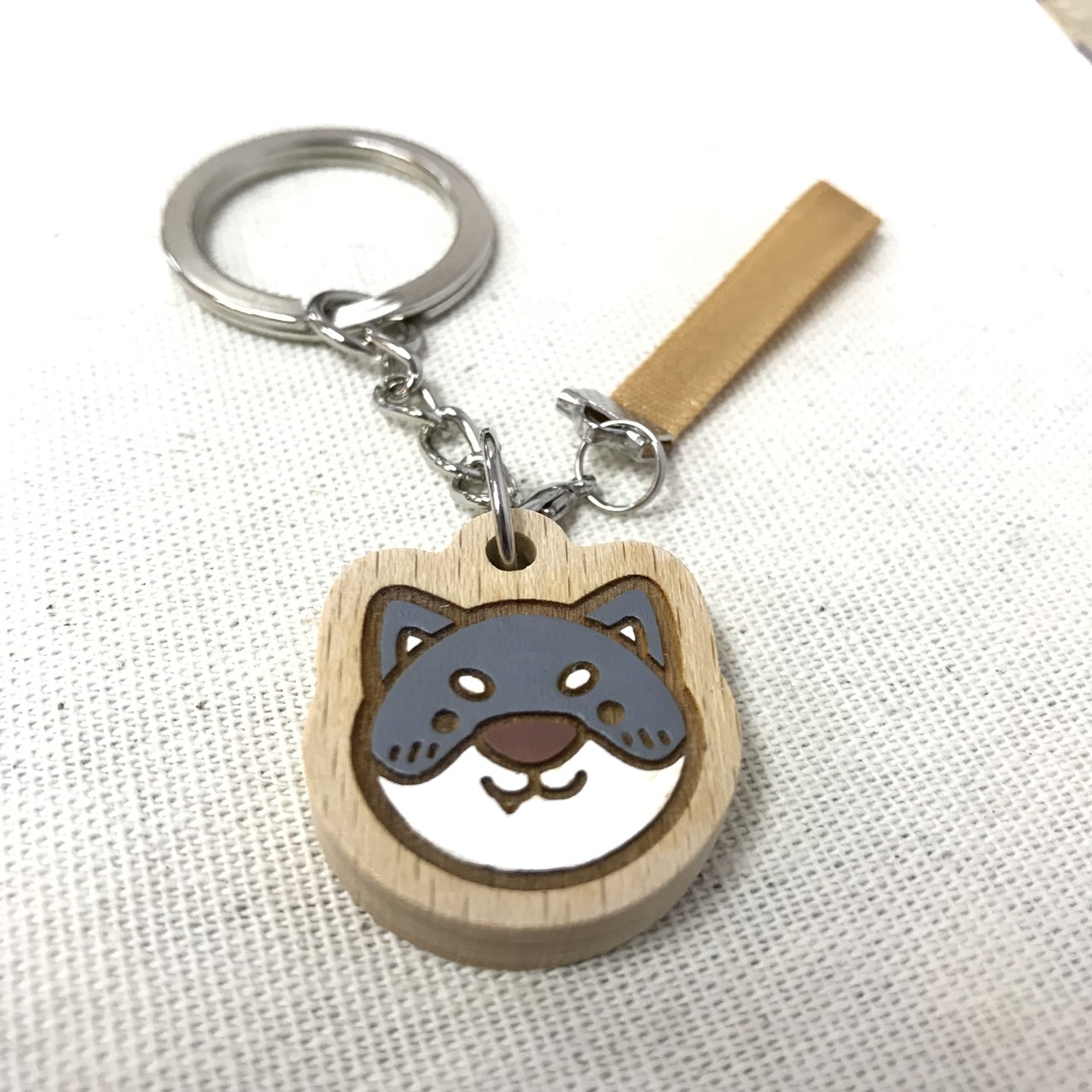 原木實木鑰匙扣