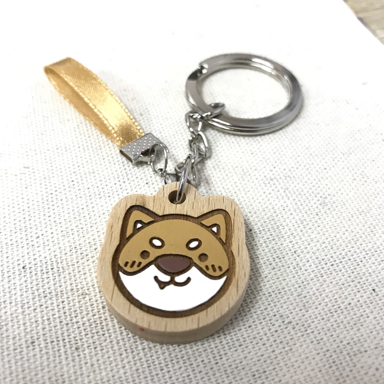 原木實木鑰匙扣