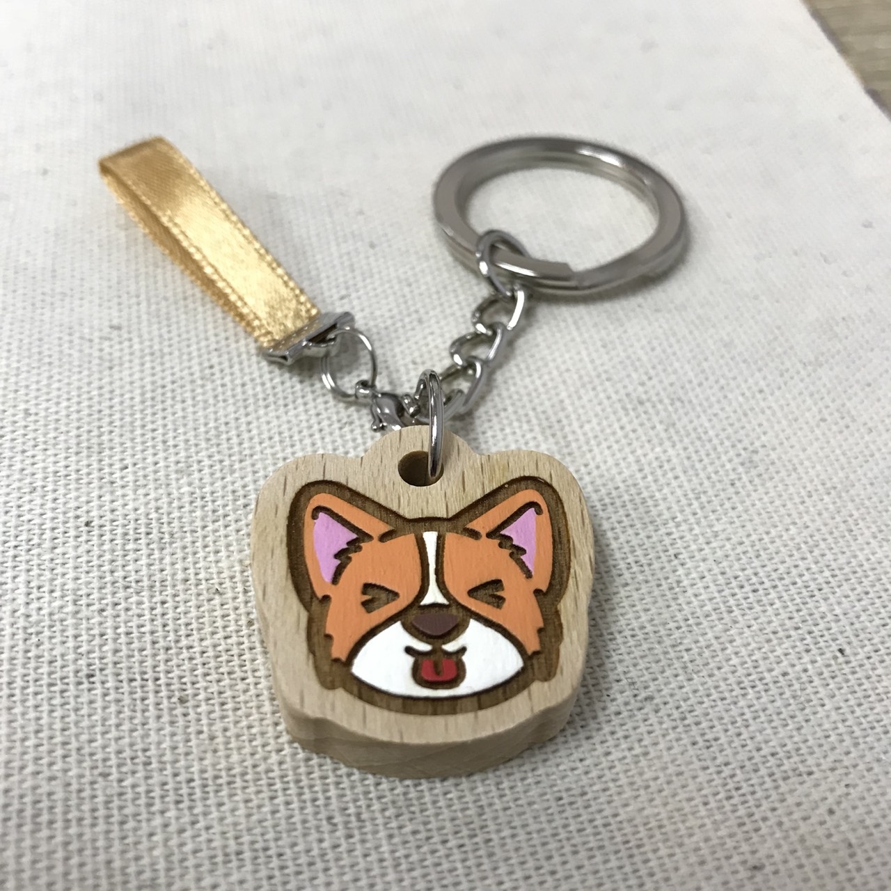 原木實木鑰匙扣