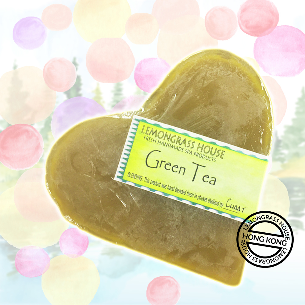 Lemongrass House - 天然手工心形香皂120G - 綠茶味