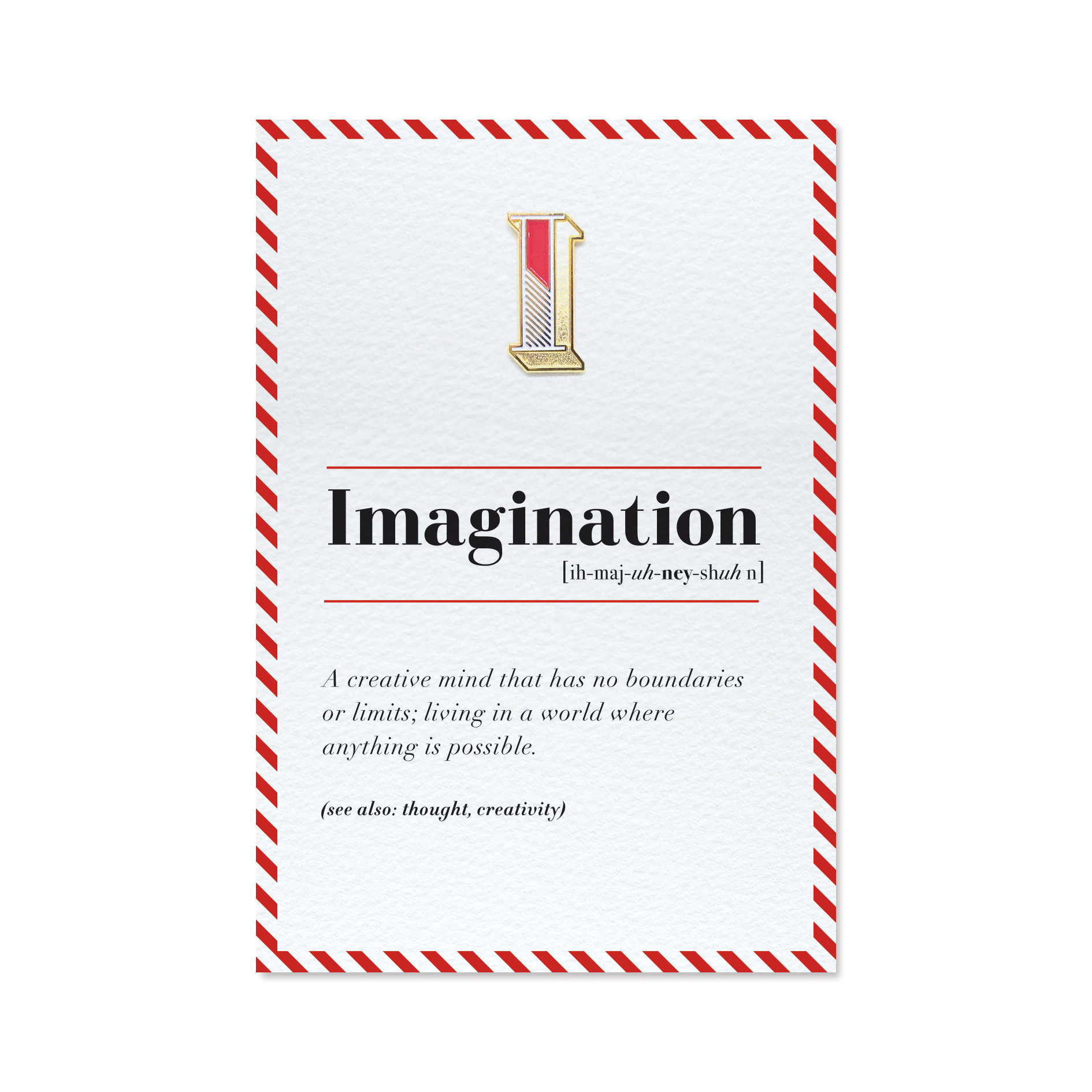 琺瑯徽章卡 - I  / Imagination